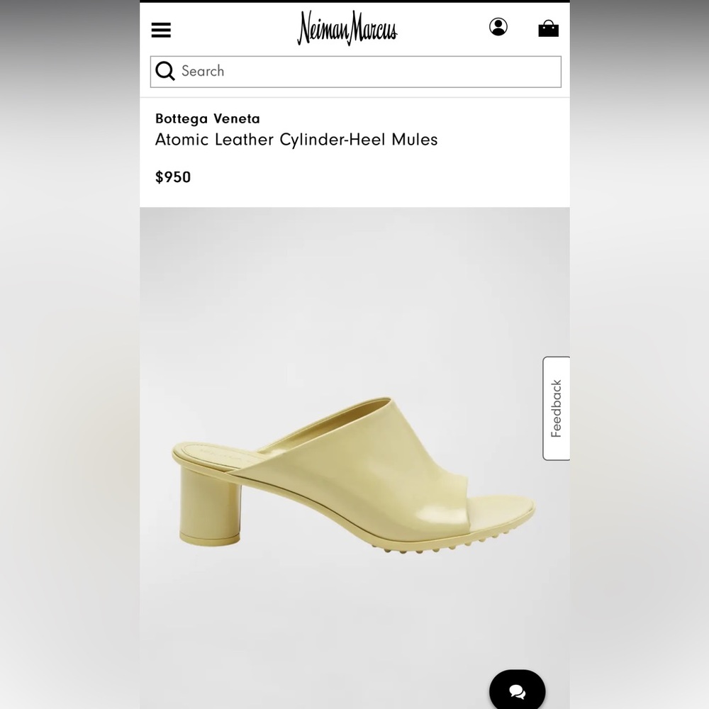 Bottega Veneta Atomic Leather Cylinder-Heel Mules - Picture 15 of 15